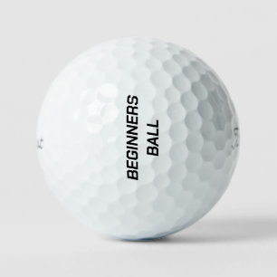 Funny "Beginners Ball" Golf Balls