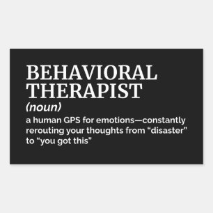 Funny Behavioural Therapist Definition Sticker