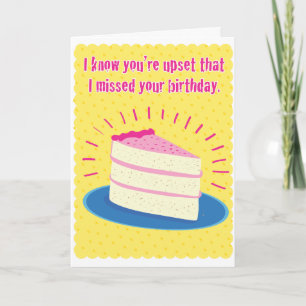 Funny Belated Birthday Card