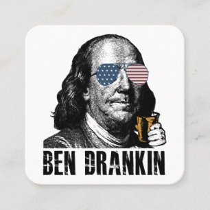 Funny Ben Dranking, Let's celebrate the joy of the Square Business Card