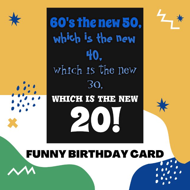funny benjamin button _reverse aging Birthday Card (Creator Uploaded)