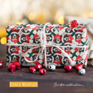 Funny Bernese Mountain Dog Christmas Wrapping Paper