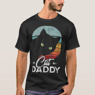 Funny Best Cat Dad Daddy Ever Cat Lover Men Father T-Shirt