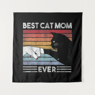 Funny Best Cat Mom Ever | Cat Mom Gift Tapestry