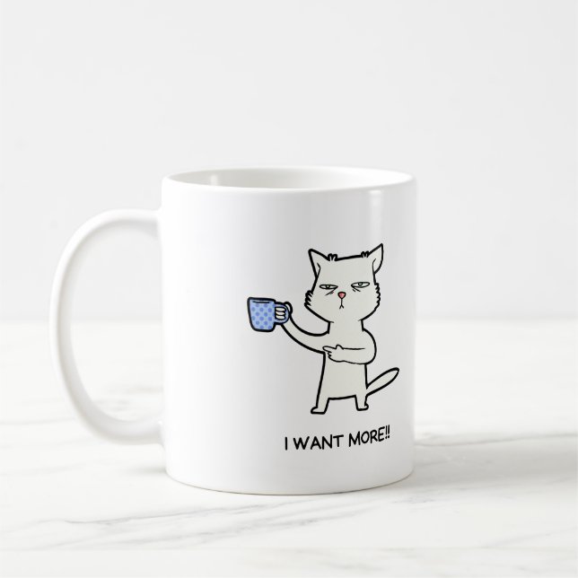 Funny Best Coffee Cat | Introverts Mug | Dad Mug (Left)