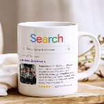 Funny Best Ever Search Result Coffee Mug<br><div class="desc">Show your love or appreciation for anyone in your life with this personalized modern mug, featuring a 'Search' logo with a single search result for the search term of your choice (e.g. 'best neighbour ever'), consisting of a name, your personal message and a 5-star rating. Whether you make it funny...</div>