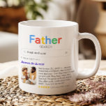 Funny Best Father Ever Search Results With Photo Coffee Mug<br><div class="desc">Custom “Best Dad Ever” search mugs are the perfect way to celebrate the father who means everything to you. Designed to look like a playful search engine result, this personalized mug lets you add a custom search term, your dad’s name, a favourite photo, and a heartfelt personal message, making it...</div>