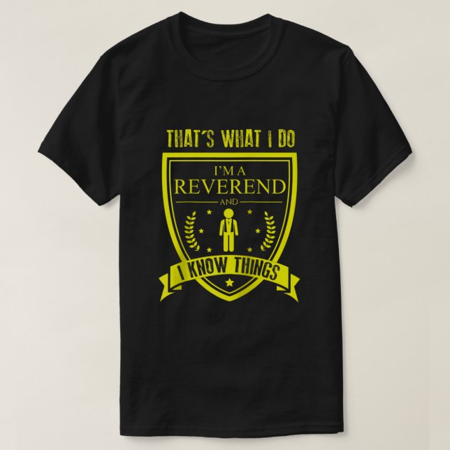 Funny Best Freaking Reverend Ever  T-Shirt (Design Front)