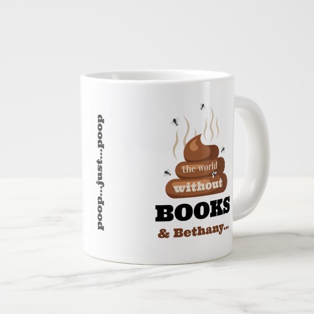 Funny Best Friend Book Lovers Bookish Gift Mug (Front Right)