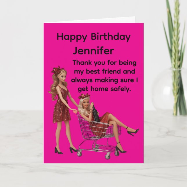 Funny Best Friends Birthday Card (Front)