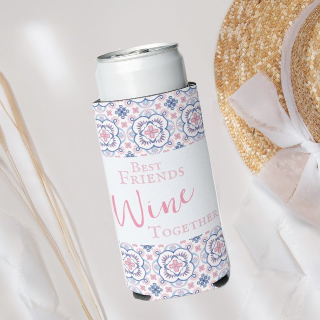 Funny Best Friends Girls Trip Seltzer Can Cooler (Creator Uploaded)