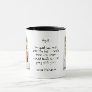 Funny Best Friends Glad We Met Later 2-Photo Mug