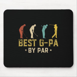 Funny Best G-pa By Par Father's Day Gifts Golf Mouse Pad
