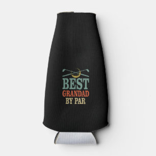 Funny Best Grandad By Par Fathers Day Golf Gift Bottle Cooler