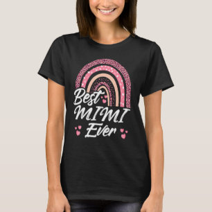 Funny Best Mimi Ever Rainbow Cute Mothers Day For  T-Shirt