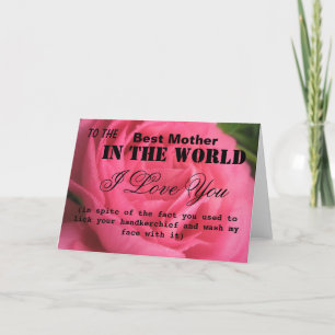 Funny Best Mother Card