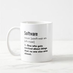 Funny Best Software Engineer Definition Gift Coffee Mug