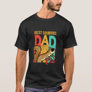 Funny Best Squirrel Dad Ever Squirrel Daddy T-Shirt