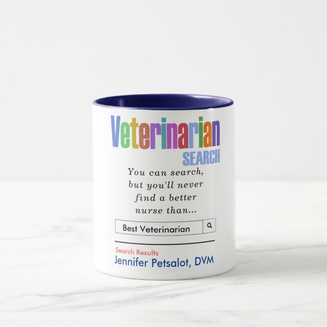 Funny Best Veterinarian Mug (Center)