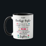Funny Bestie Best Friend Sister Friendship Mug<br><div class="desc">Bestie gift</div>
