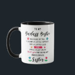 Funny Bestie Best Friend Sister Friendship Mug<br><div class="desc">Bestie gift</div>