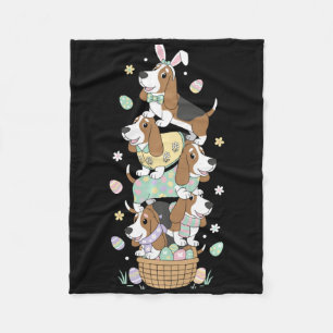 Funny Bet Hound Easter Egg Kids Mens Womens Easter Fleece Blanket