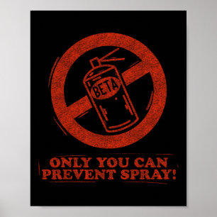 Funny Beta Spray Rock Climber Saying Poster