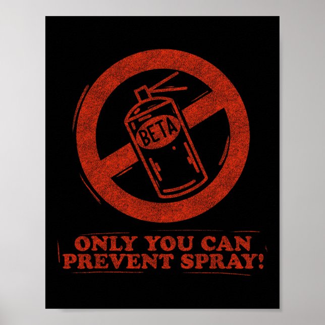 Funny Beta Spray Rock Climber Saying  Poster (Front)