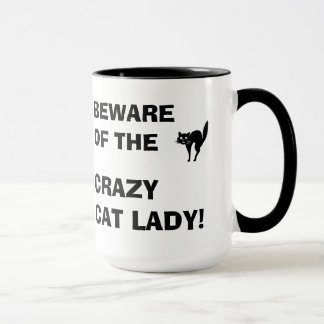 Funny Beware of the Crazy Cat Lady Mug