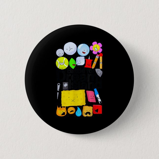 Funny Bfdi-battle For Dream-island Kids Graphic Bo 2 Inch Round Button (Front)