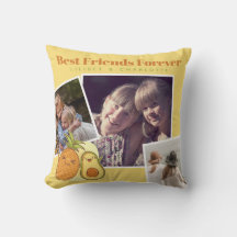 Funny BFF PHOTO COLLAGE Gift Avocado Pineapple