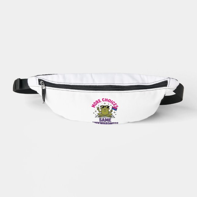 Funny Bi Frog Pride Shirt Design_1 Fanny Pack (Front)