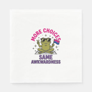 Funny Bi Frog Pride Shirt Design_1 Napkin