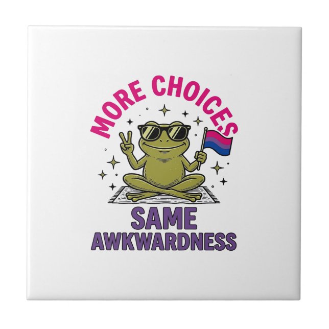 Funny Bi Frog Pride Shirt Design_1 Tile (Front)