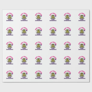 Funny Bi Frog Pride Shirt Design_1 Wrapping Paper
