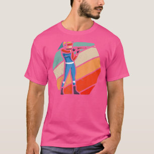 Funny Biathlon Winter Ski Skiing Fun Lovers (9)  T-Shirt
