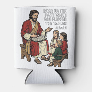 Funny Bible Story Vintage Religious Teacher Shirt Can Cooler