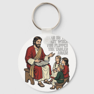 Funny Bible Story Vintage Religious Teacher Shirt Keychain