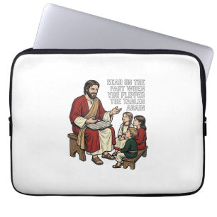 Funny Bible Story Vintage Religious Teacher Shirt Laptop Sleeve
