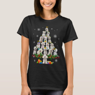 Funny Bichon Frise Christmas Tree Pet Dog Lover Ch T-Shirt