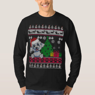 Funny Bichon Frise Christmas Ugly Sweater Dog Love