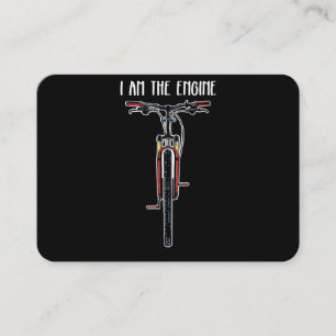 Funny Bicycle I Am The Engine Business Card