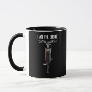 Funny Bicycle I Am The Engine Mug
