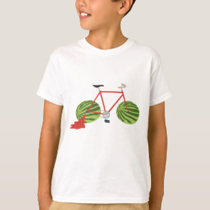 Funny Bicycle with Watermelon Wheels T-Shirt