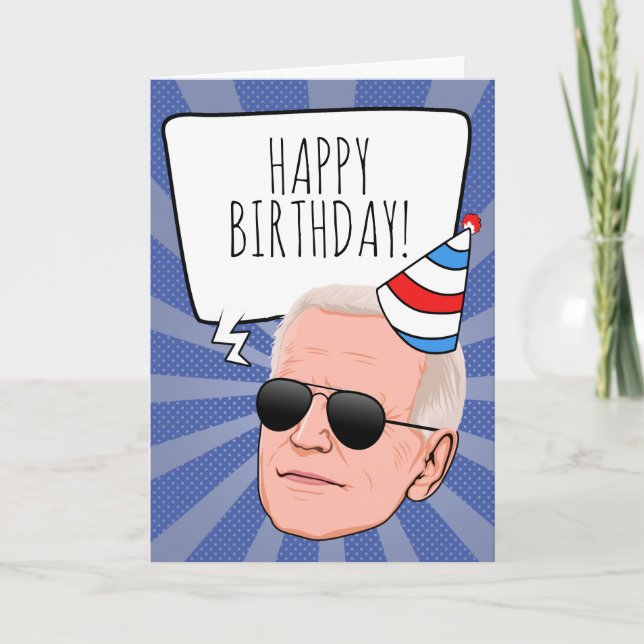 Funny Biden Birthday Card (Front)