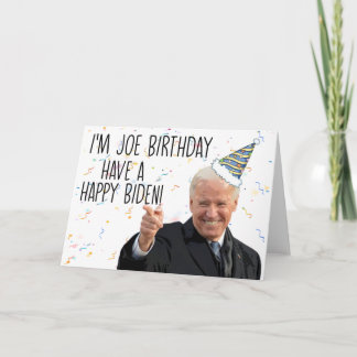 Funny Biden Carte de voeux Anniversaire