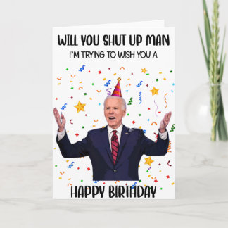 Funny Biden Carte de voeux Anniversaire