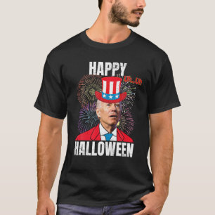Funny Biden Confused Happy Halloween Anti Biden 4T T-Shirt