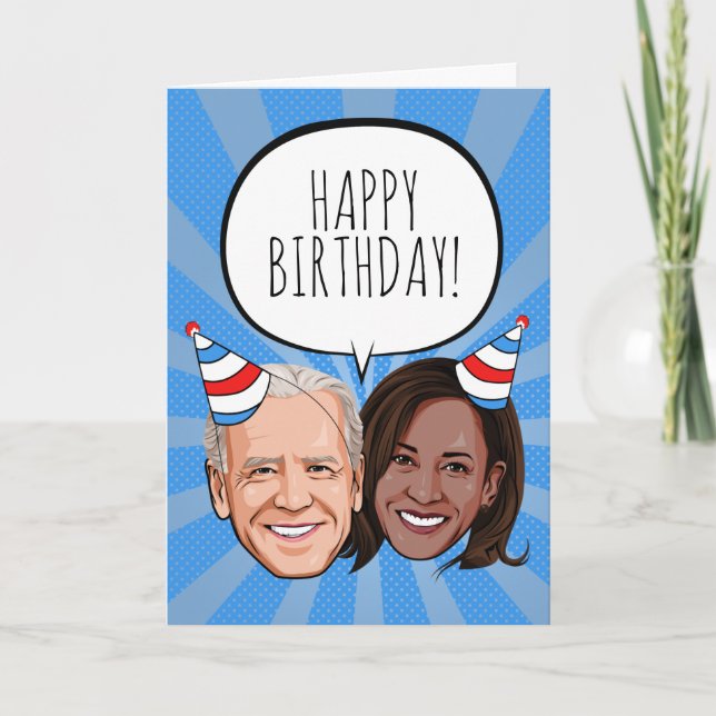 Funny Biden Harris Carte d'anniversaire (Devant)