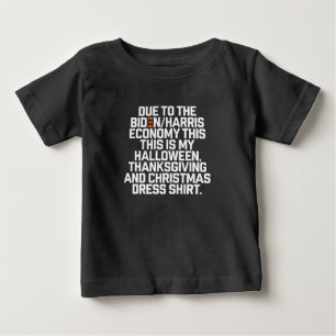 Funny Biden Harris Economy Christmas Baby T-Shirt